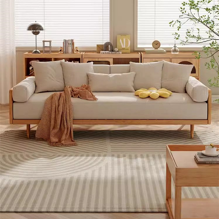 Best Selling -Japandi Solid Wood Frame Sofa Bed
