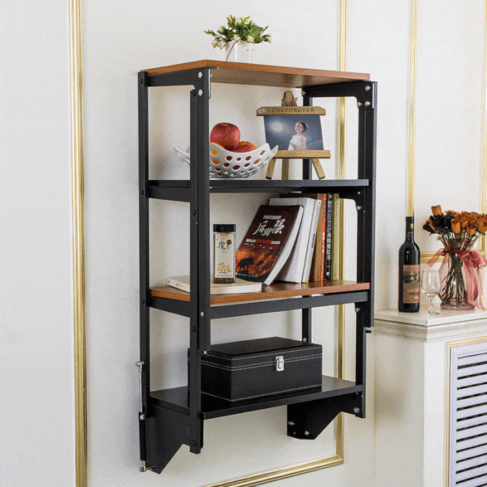 Wall Mounted Convertible Shelf and Table