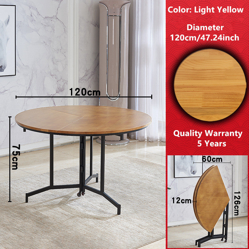 Space Saving Round Folding Table