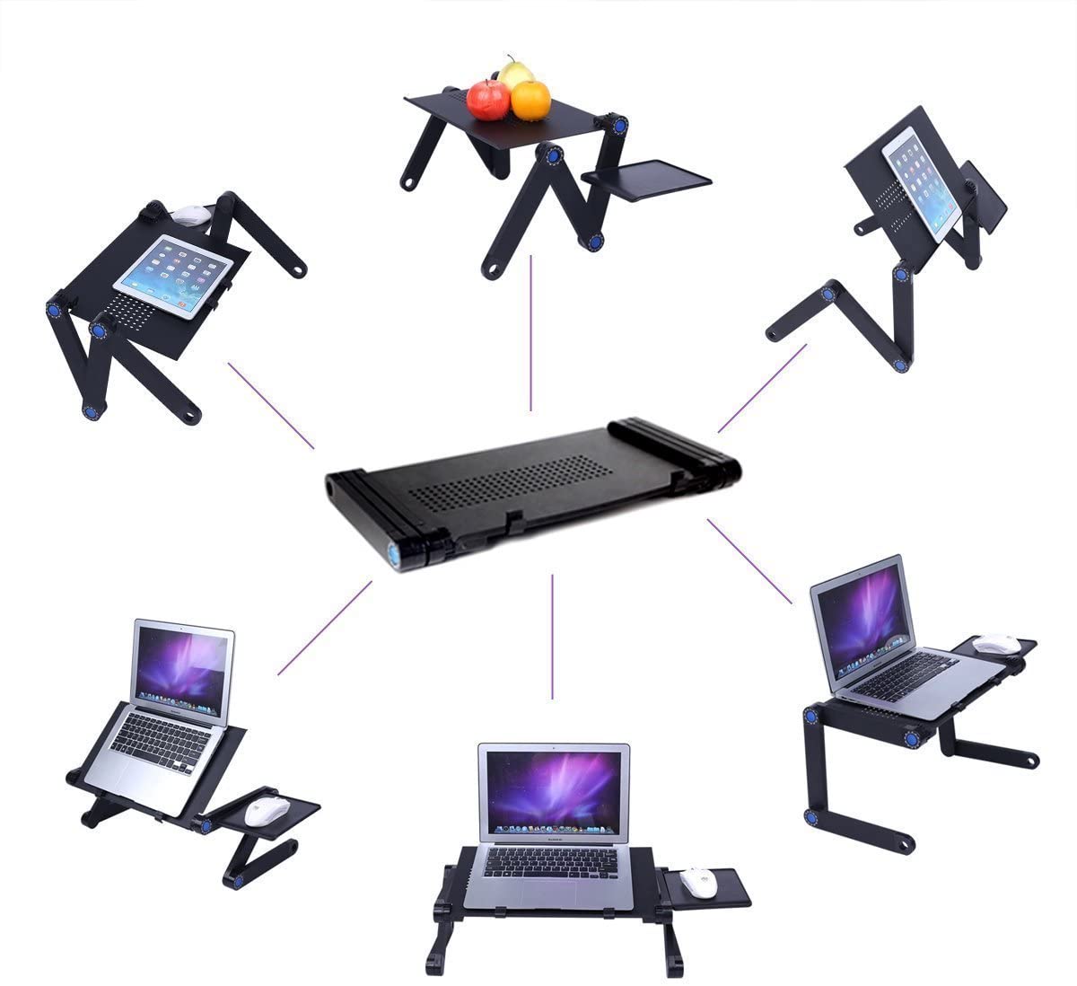 Limited time sale -360 Adjustable Portable Folding Laptop Desk & Ergonomic Reading Stand
