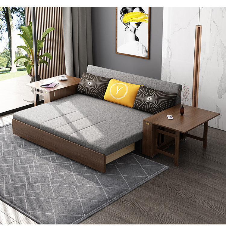 Limited time sale -Multifunction Sofa Bed with Folding Armrest Table