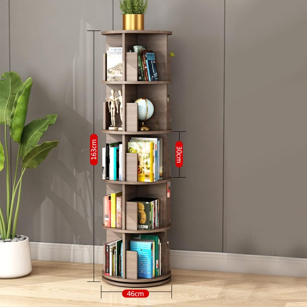 Limited time sale -360° Rotating Solid Wood Bookshelf