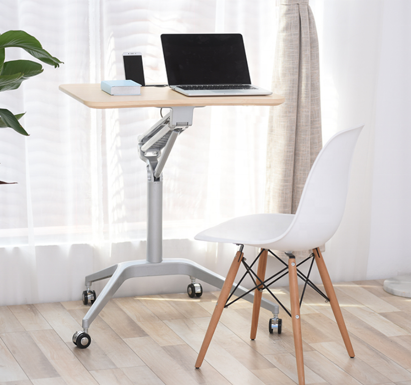 Limited time sale -Pneumatic single leg sit to stand desk height adjustable workstation