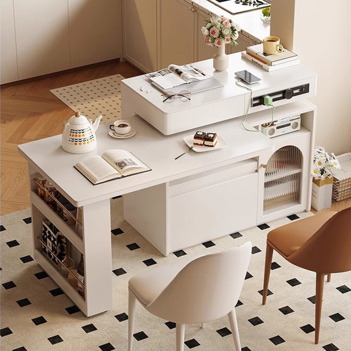 Sintered Stone Kitchen Island with 180 Degree Rotating Table