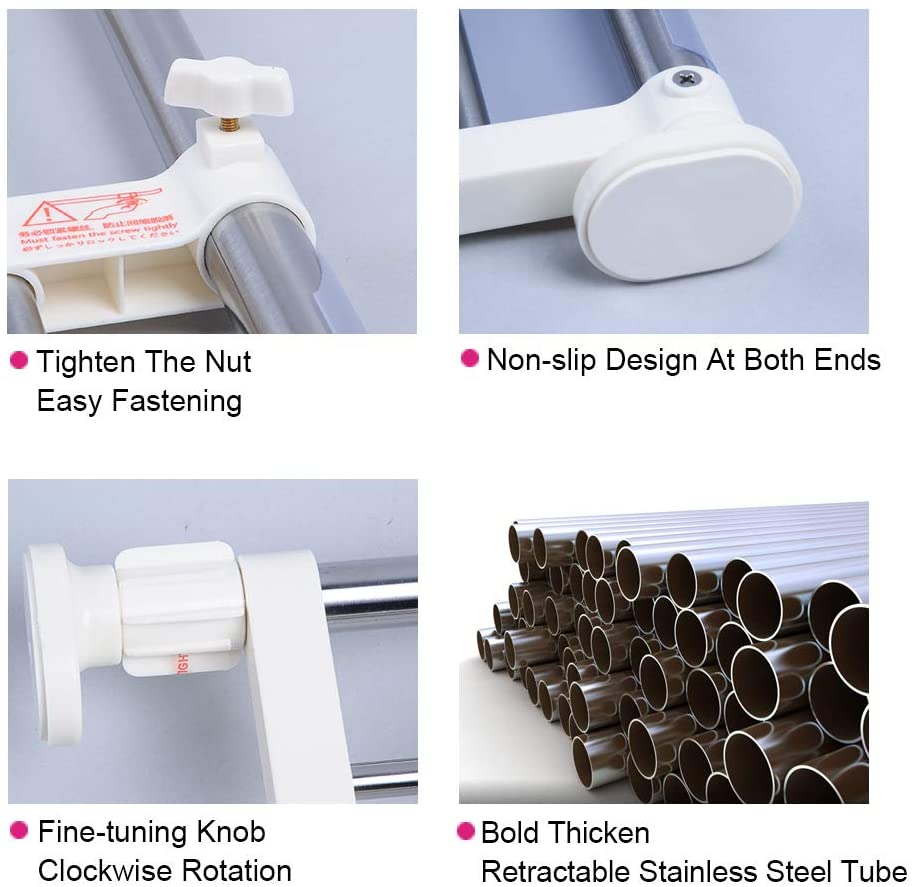 Limited time sale -Expandable Closet Tension Shelf Storage Rack for Wardrobe, Kitchen, Bathroom