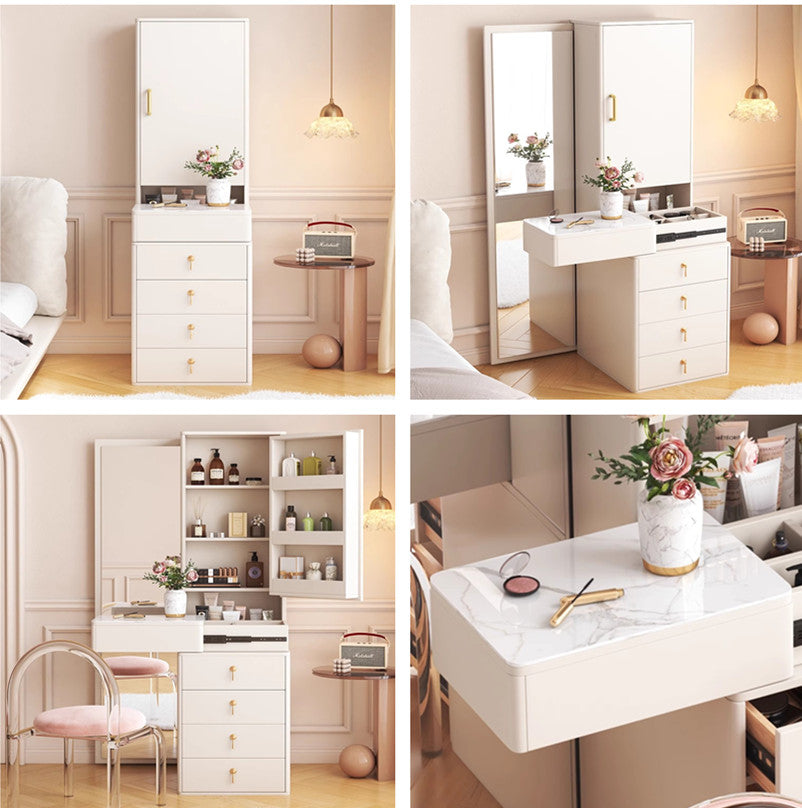 Nordic Dressing Table with Full Body Mirror And Drawers