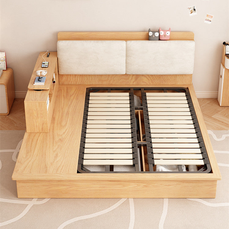 Lift Up Storage Bed With Rotating Desk and Drawers
