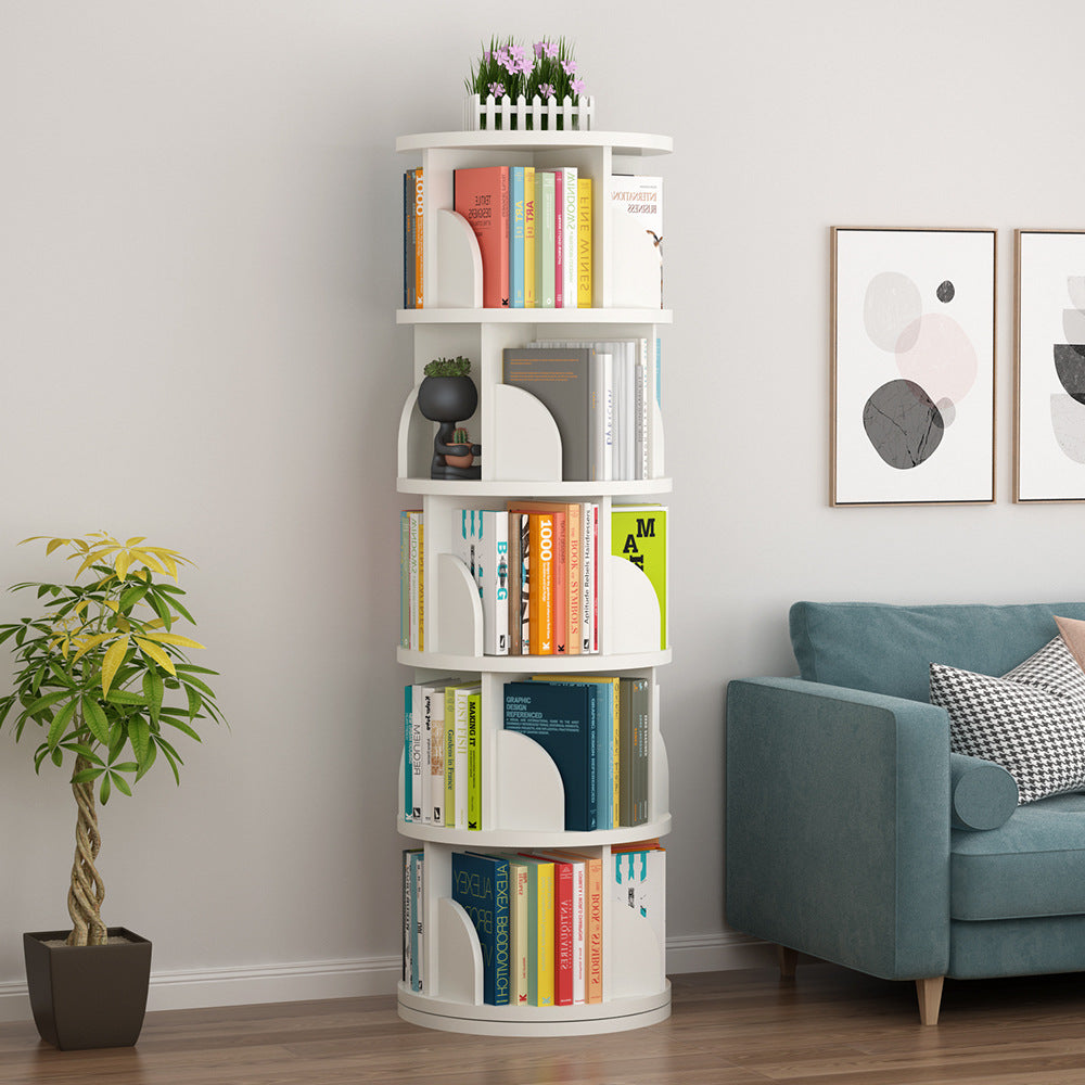 Limited time sale -2-5 Tier 360° Rotating Stackable Shelves Bookshelf Organizer