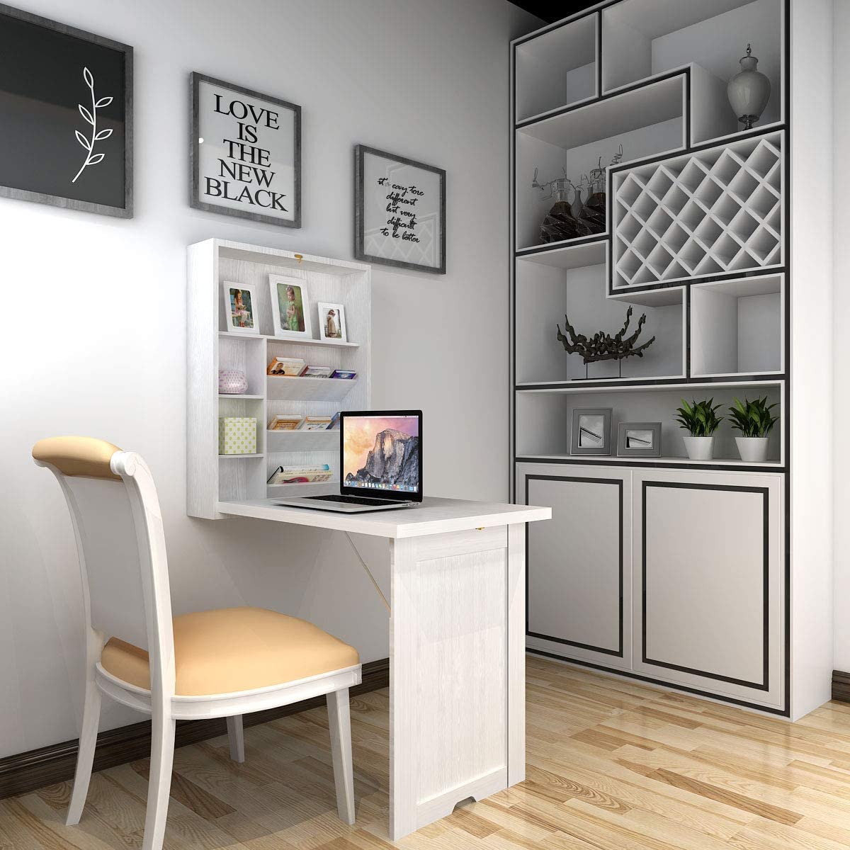 Limited time sale -Fold Out Wall Mounted Multi-Function Computer Desk