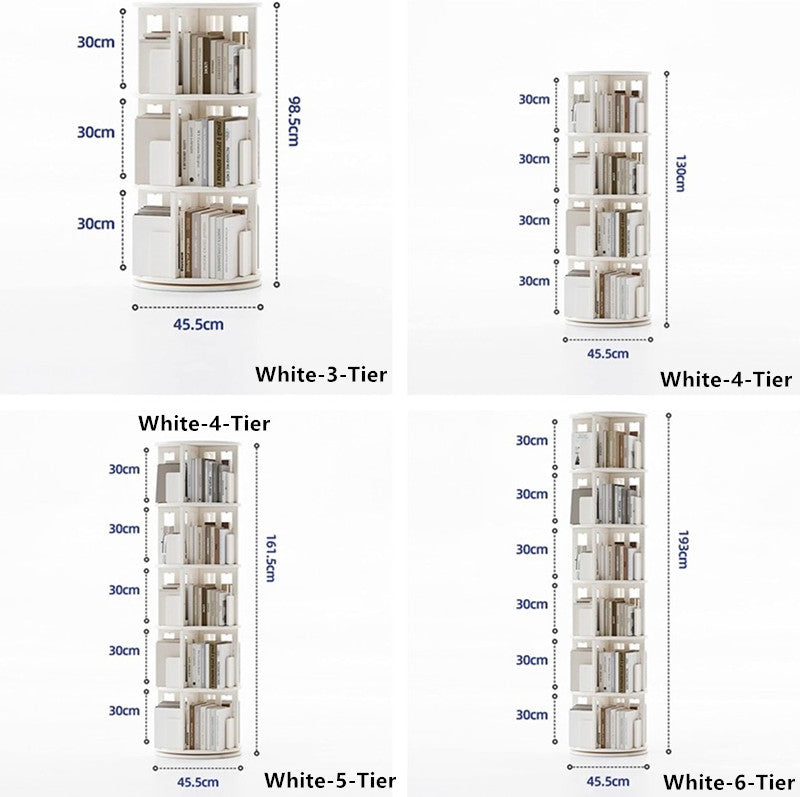 Limited time sale -360° Rotating Solid Wood Bookshelf