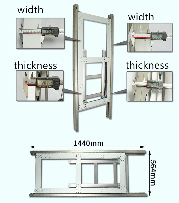 Limited time sale -Wall Mounted Invisible Folding Table Mechanism Set