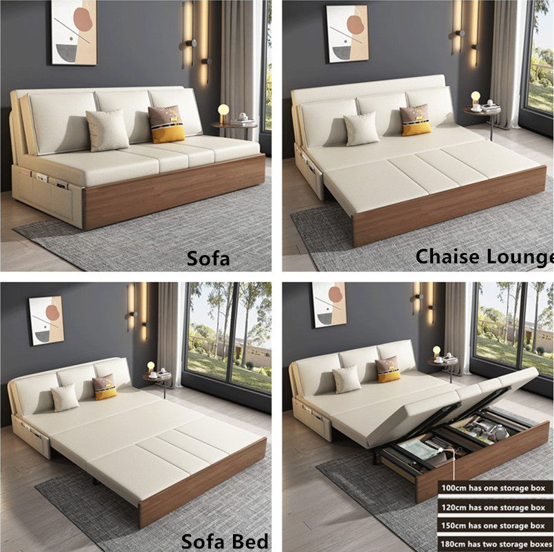 Convertible Sofa Sleeper Bed with Underneath Storage