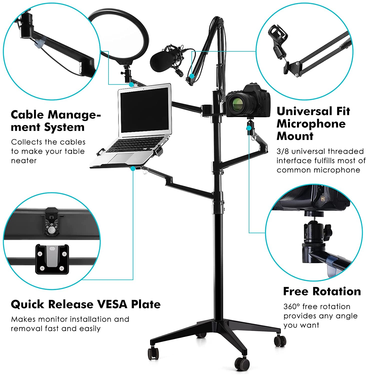 Limited time sale -Selfie Live Floor Stand Set 5-in-1