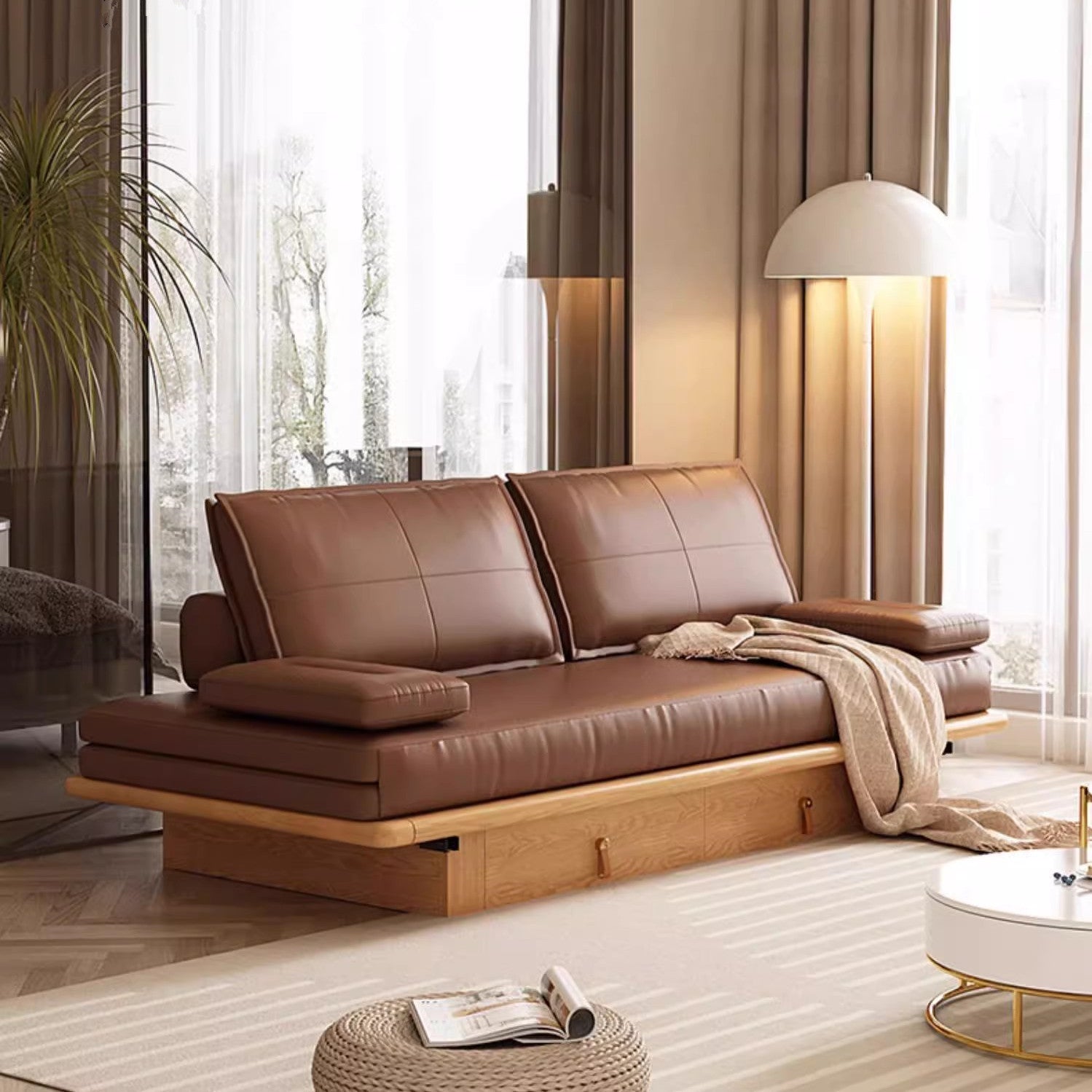 Limited time sale -Tatami Pull Out Sofa Bed With Underneath Storage Drawers