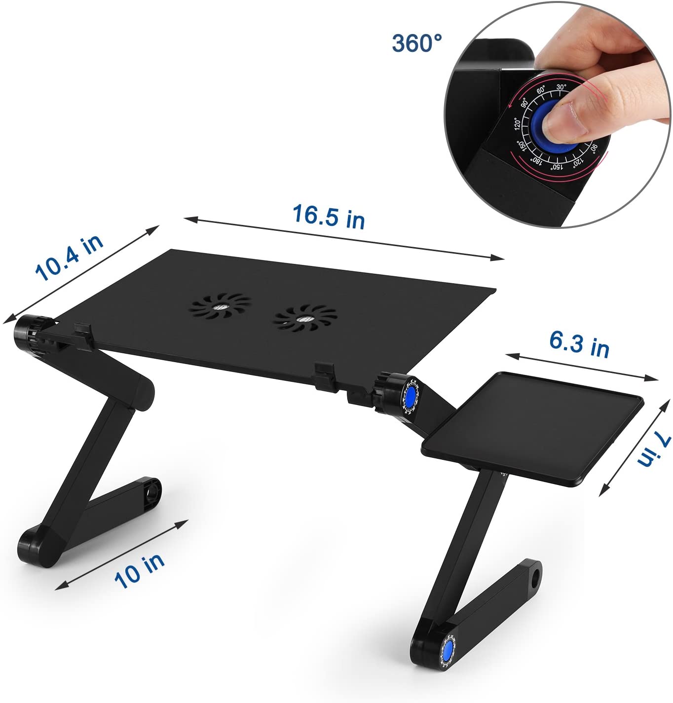 Limited time sale -360 Adjustable Portable Folding Laptop Desk & Ergonomic Reading Stand