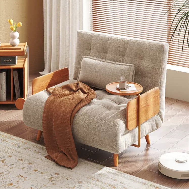 🔥【Clearance sale, last day】Adjustable Loveseat Sofa Bed with Rotating Armrest Tray