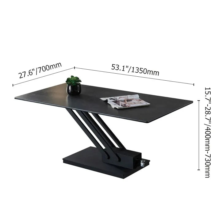 Limited time sale -Sintered Stone Height Adjustable Coffee Table