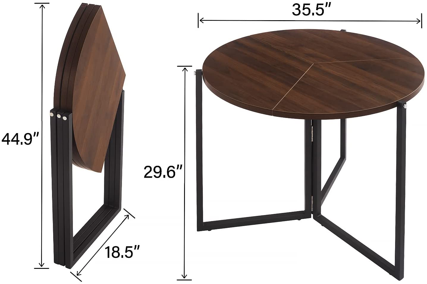 Multifunction Round Folding Space Saver Table