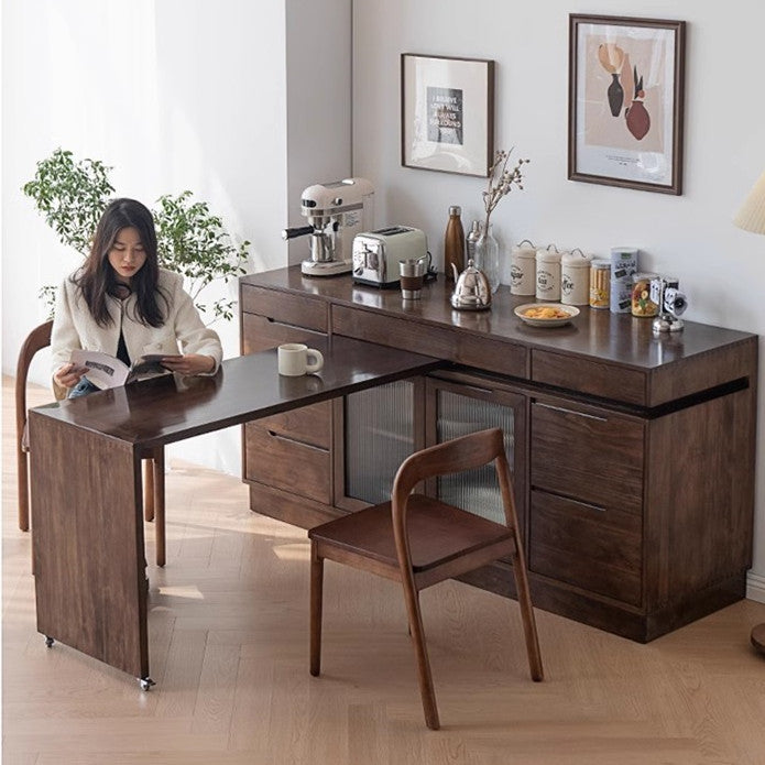 Limited time sale -Multipurpose Sideboard Cabinet with Rotating Tabletop