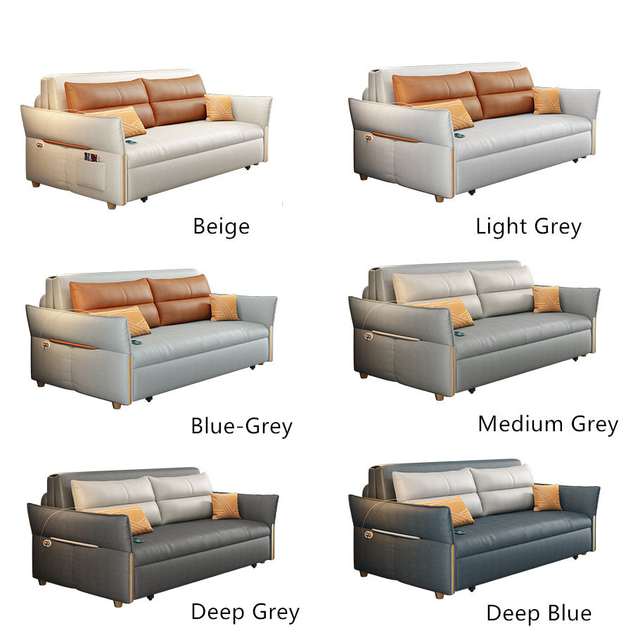 🔥【Clearance sale, last day】Remote Controlled Power Sleeper Sofa Bed with Underneath Storage Drawer