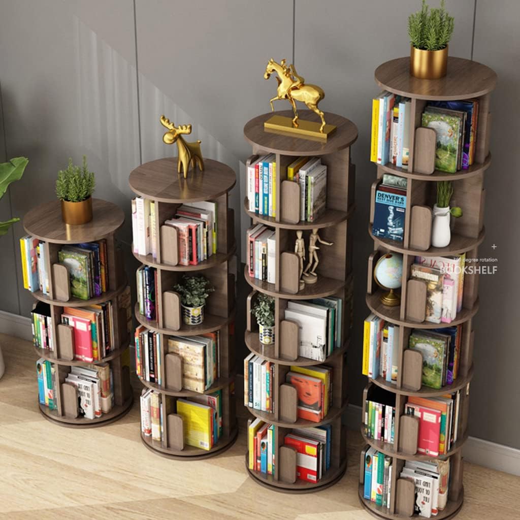 Limited time sale -360° Rotating Solid Wood Bookshelf