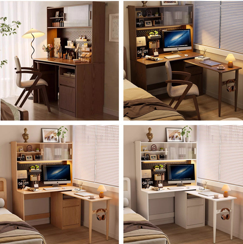 Last 3 days -Space Saving Work Station with Pegboard and Rotating Desk