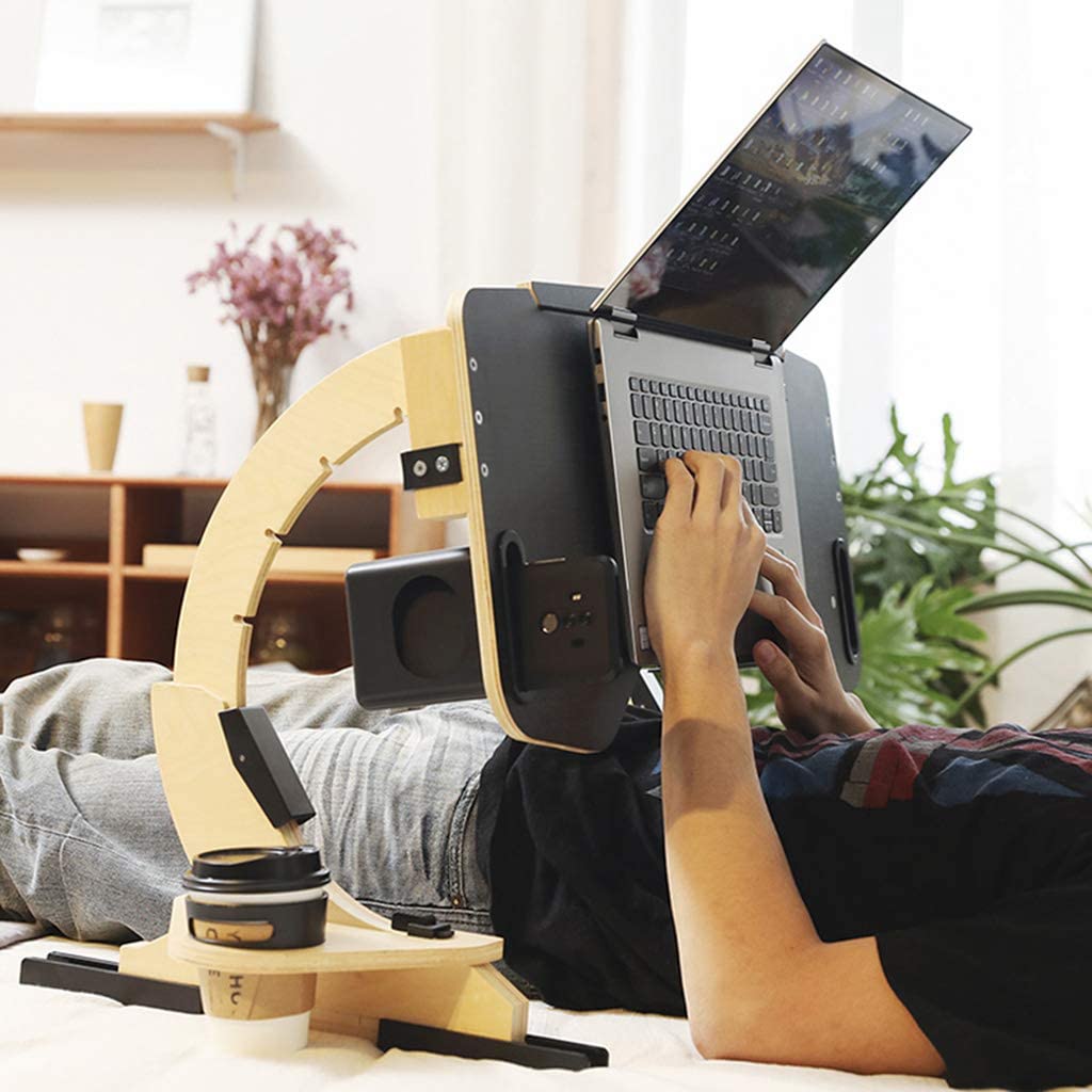Portable Adjustable Laptop Bed Desk Stand Tray Table