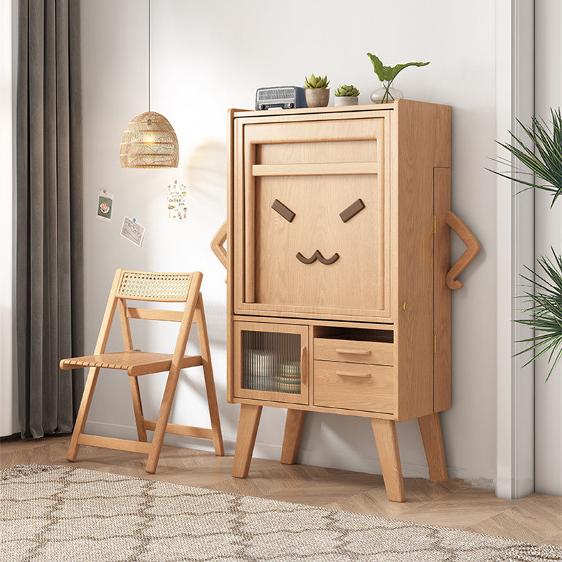 Space Saving Sideboard Table With Folding Chairs