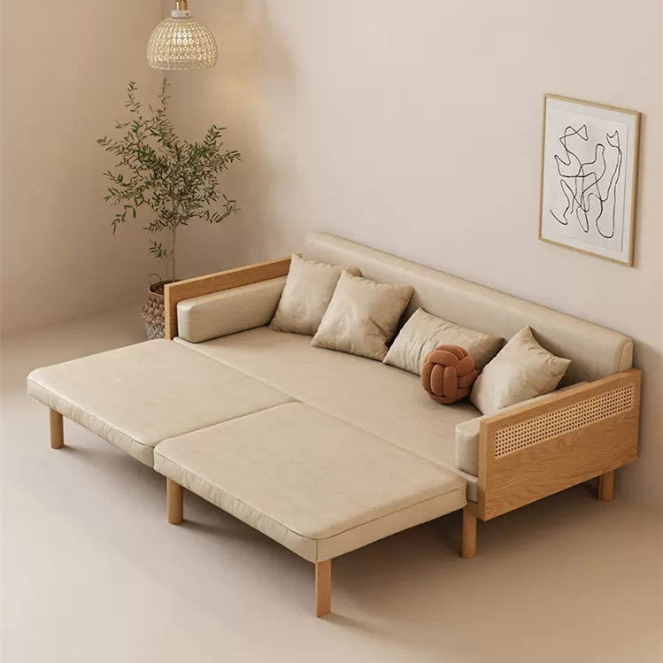 Janpandi Pull Out Multifunction Solid Wood Frame Sofa Bed