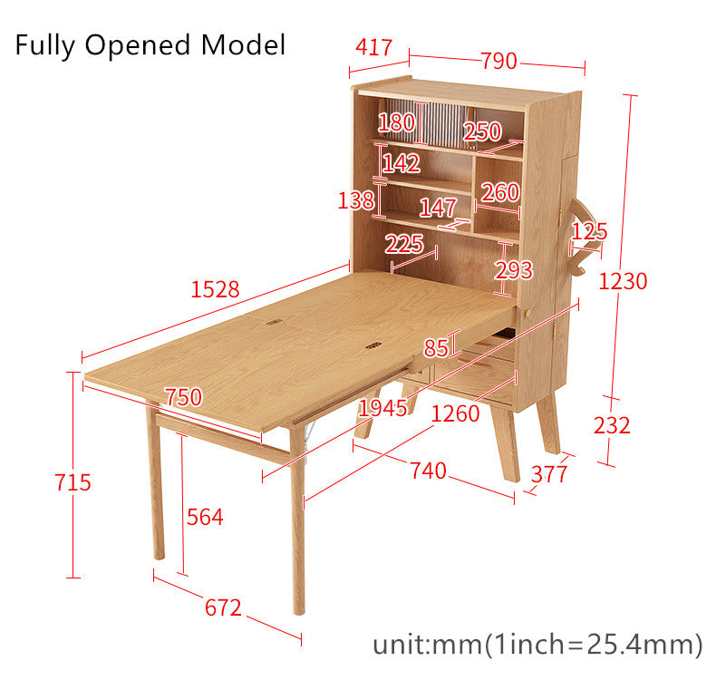 Space Saving Sideboard Table With Folding Chairs