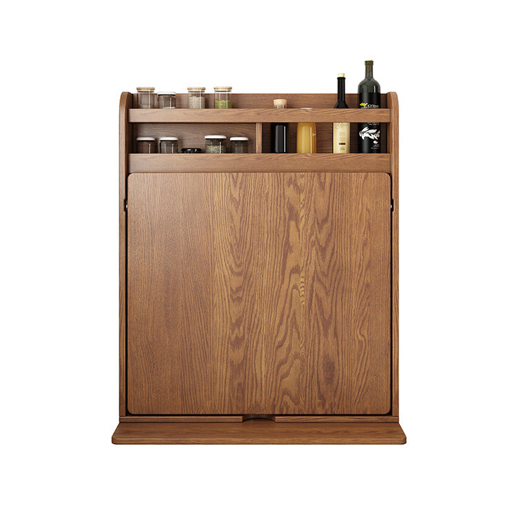 Solid Wood Folding Multifunctional Dining Table for Small Apartments