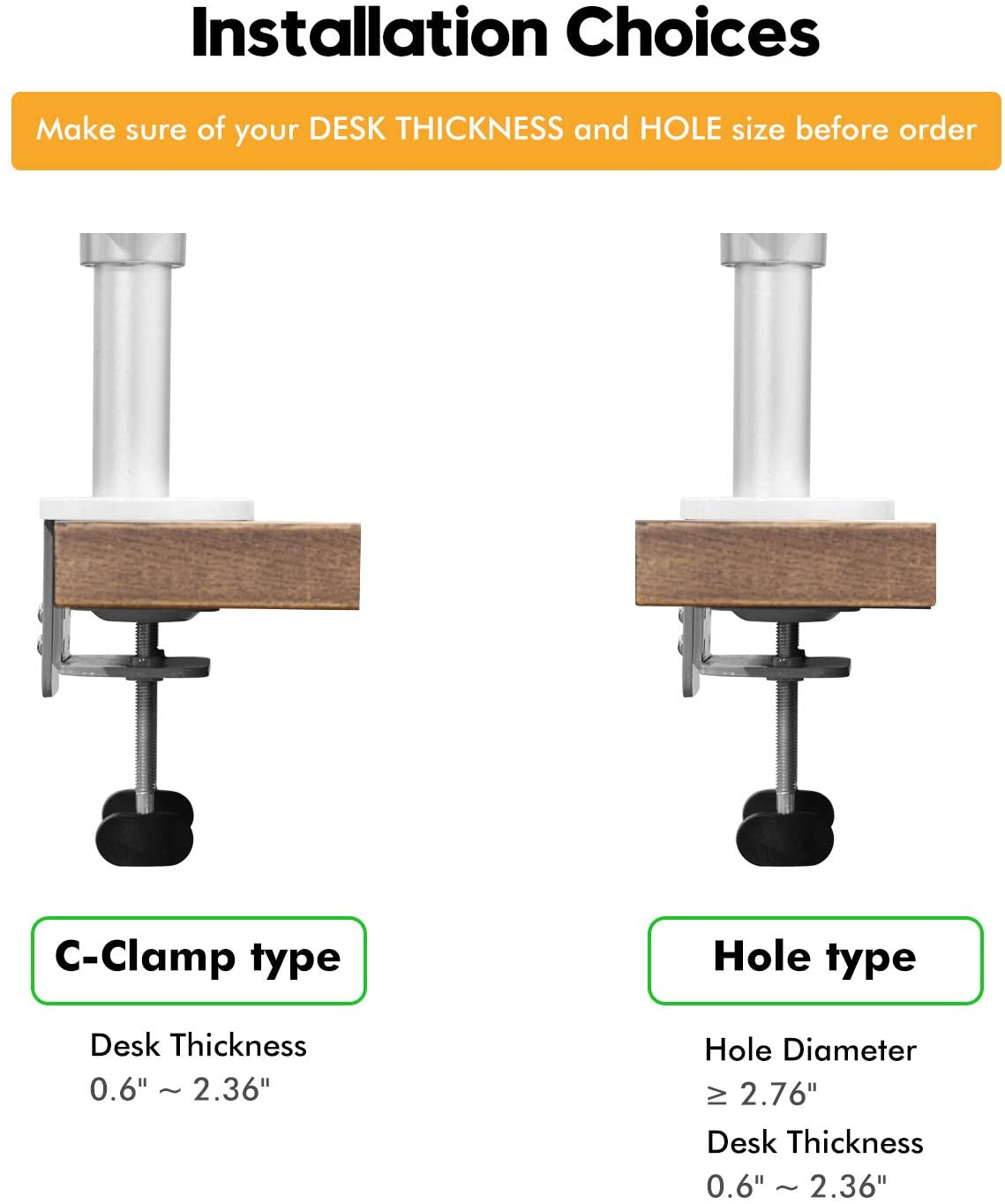 Limited time sale -2-in-1 Adjustable Dual Arm Monitor and Laptop Mount