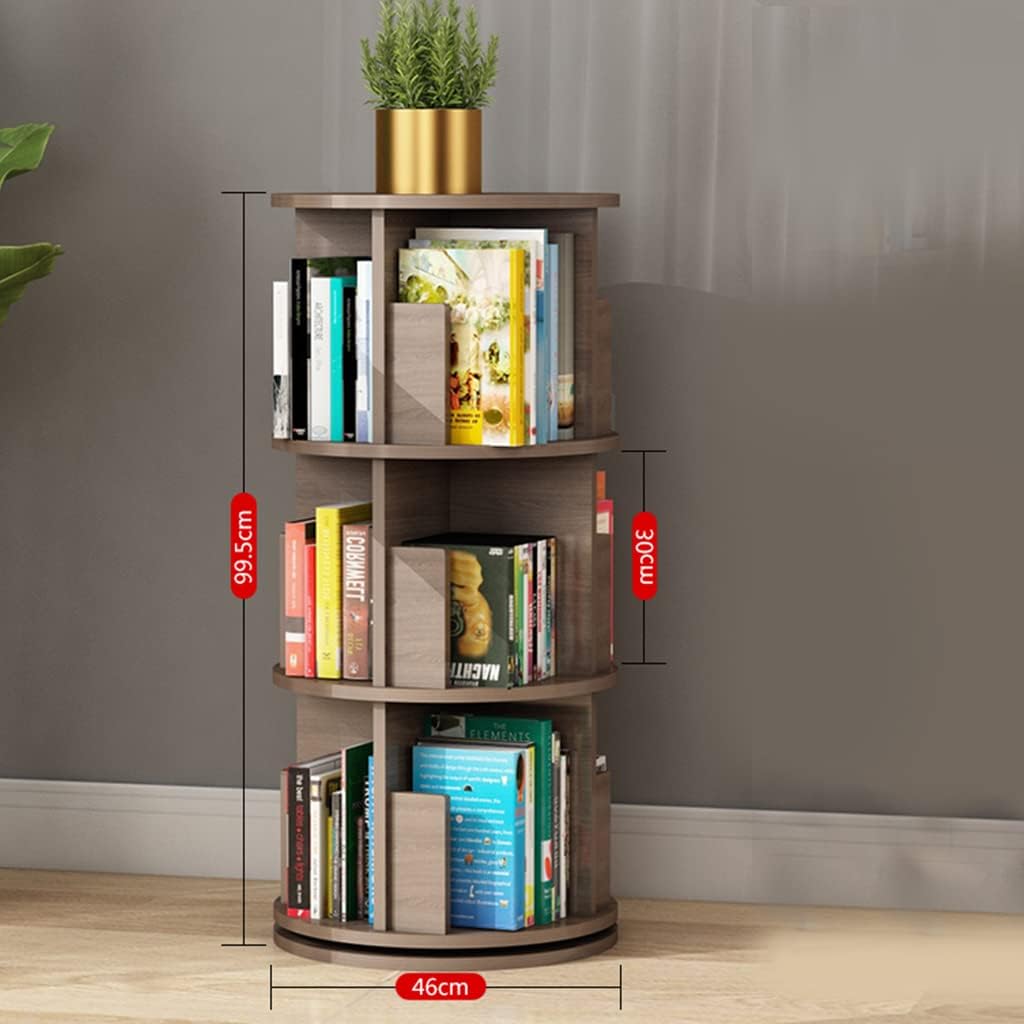Limited time sale -360° Rotating Solid Wood Bookshelf