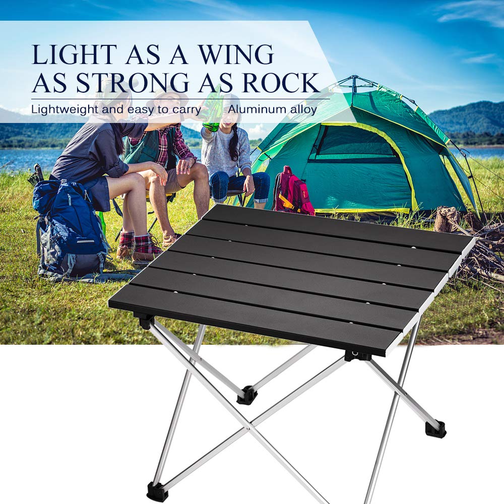 Limited time sale -Aluminum Foldable Camping Table with Carry Bag