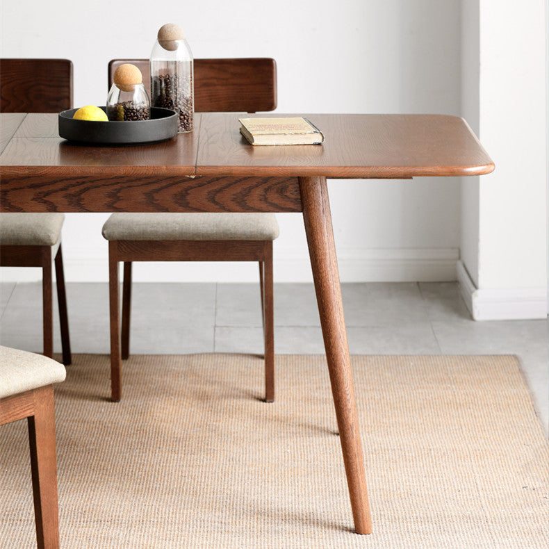 Extendable Rectangular Solid Wood Dining Table