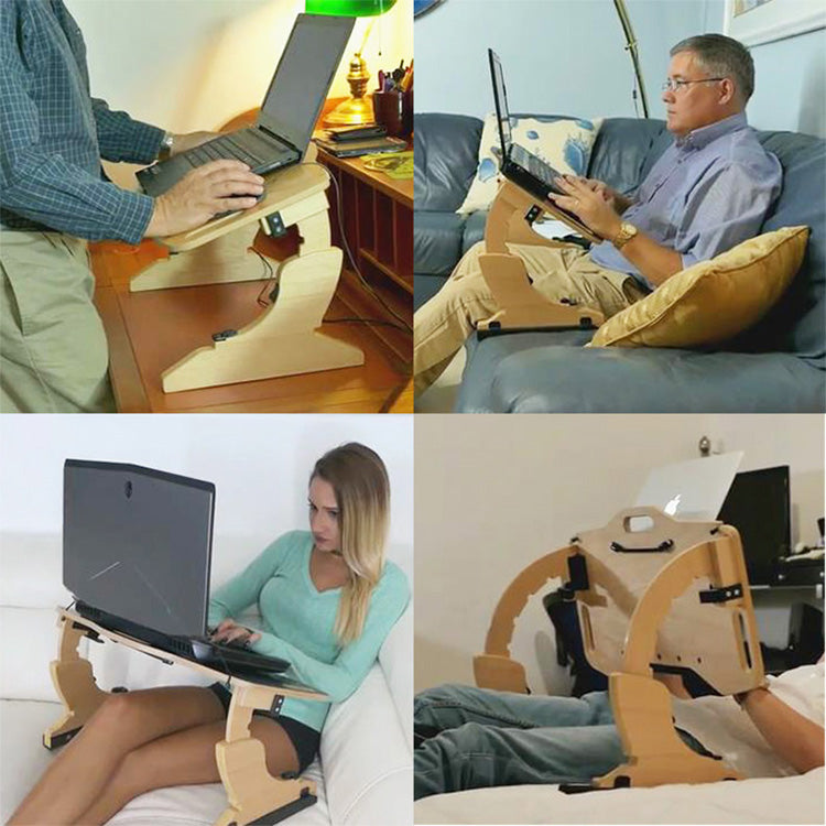 Portable Adjustable Laptop Bed Desk Stand Tray Table