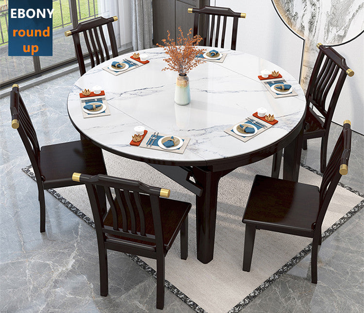 Limited time sale -2 In 1 Marble Table Top Dining Table Set