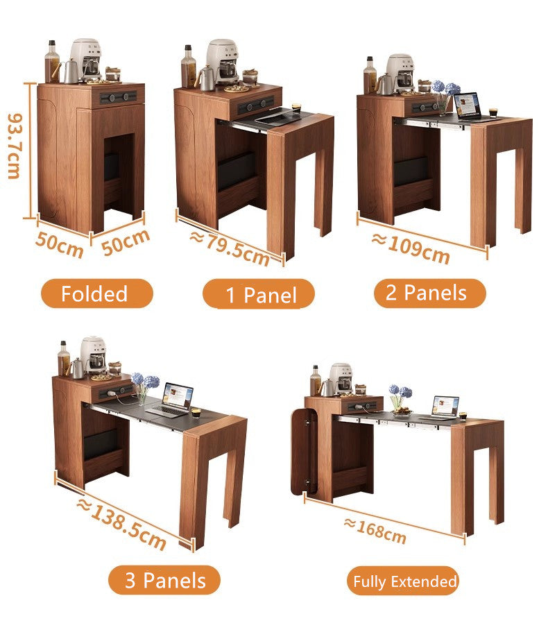 Space Saving Designed Mini Extendable Console Table For Apartments and Compact Room