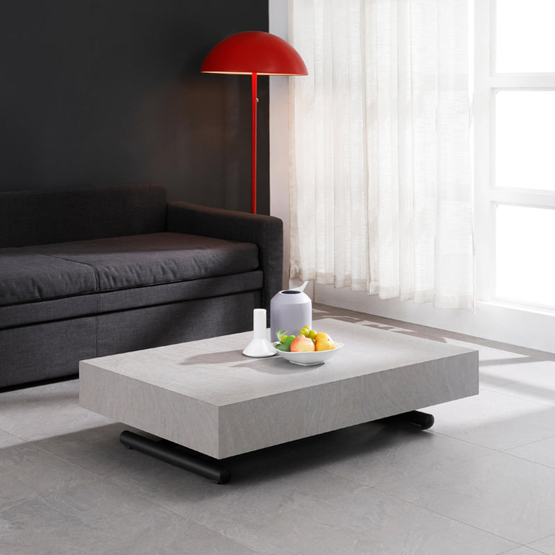 2-in-1 Transformable Dining Table & Coffee Table with Up and Down Mechanism