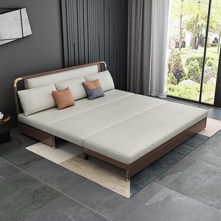 Modern Convertible Sofa Bed with Electric Liftable Coffee Table