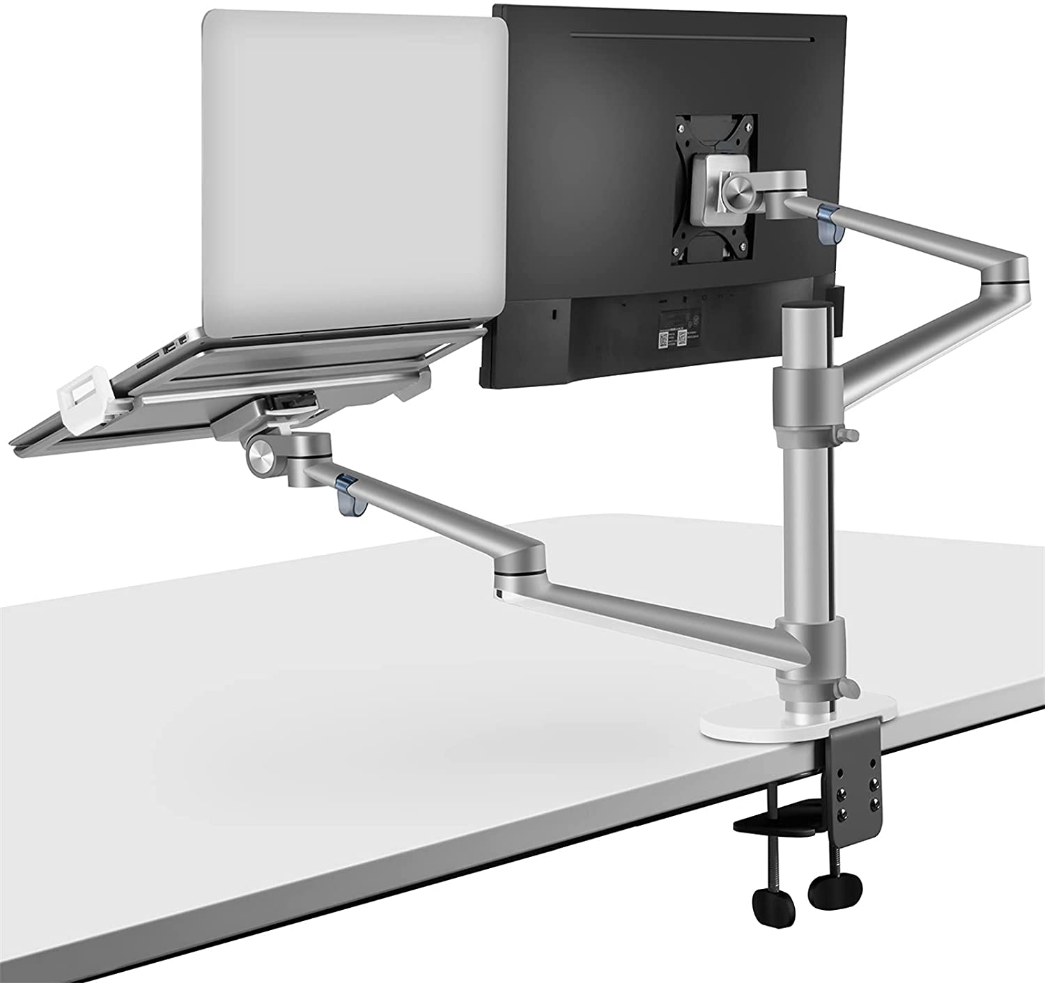 Limited time sale -2-in-1 Adjustable Dual Arm Monitor and Laptop Mount