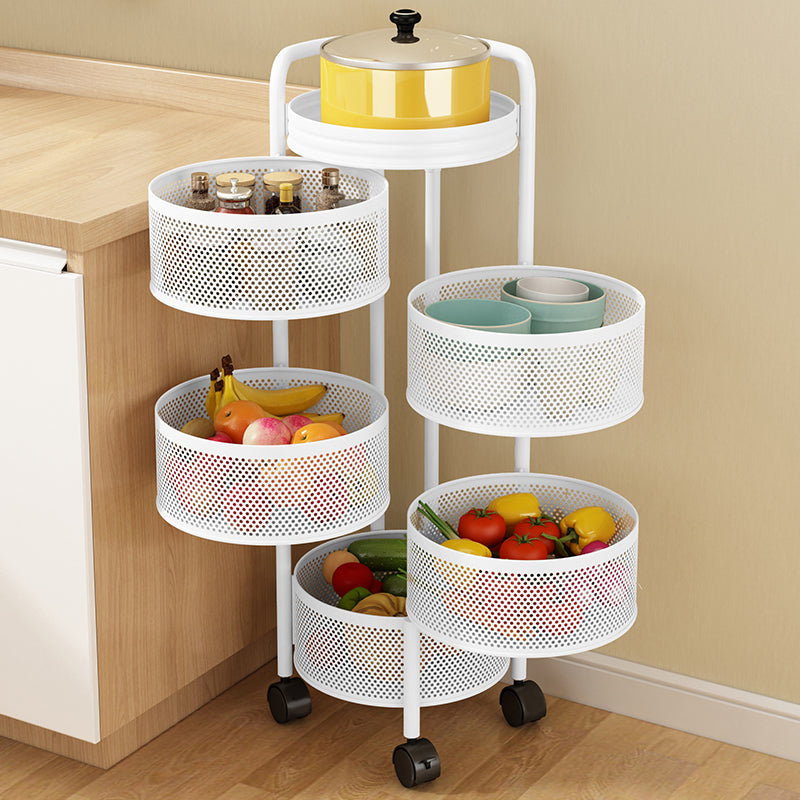 Limited time sale -Multi- Layer Rotating Kitchen Storage Rack with Universal Wheels