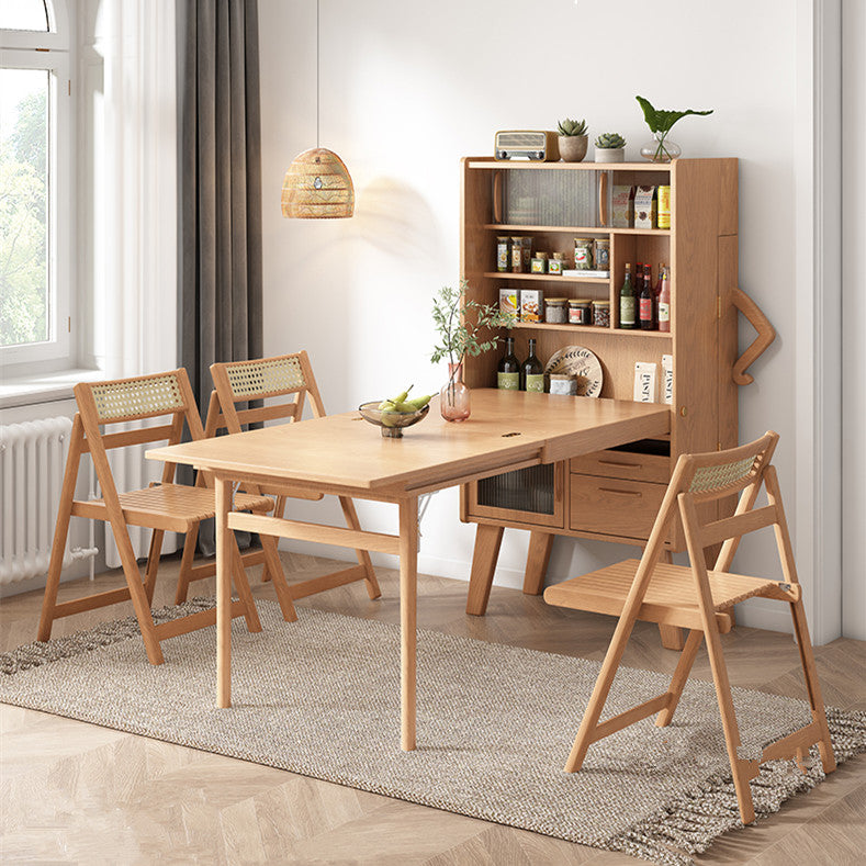 Space Saving Sideboard Table With Folding Chairs