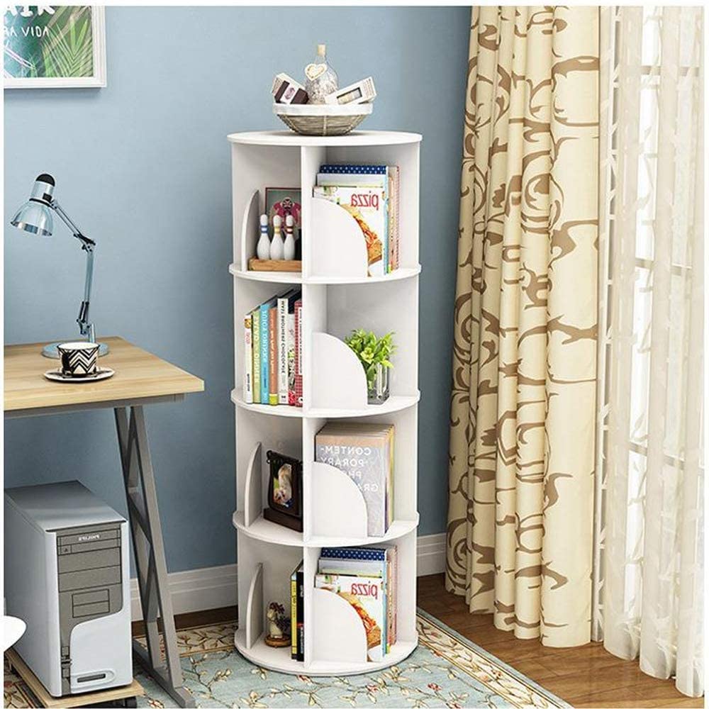 Limited time sale -2-5 Tier 360° Rotating Stackable Shelves Bookshelf Organizer