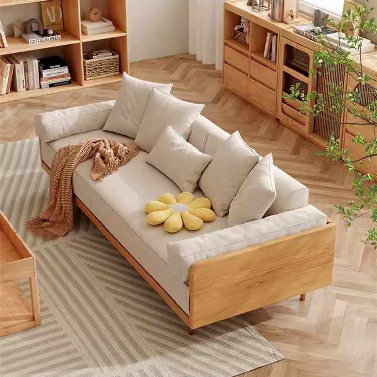 Best Selling -Japandi Solid Wood Frame Sofa Bed