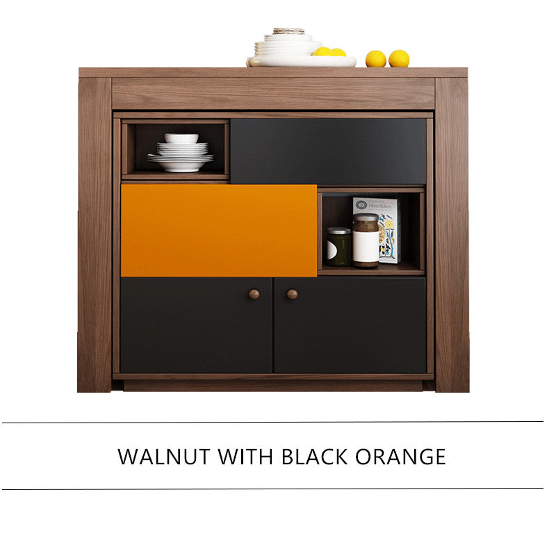2021 New Design Space Saving Expandable Dining Table with Storage Cabinet
