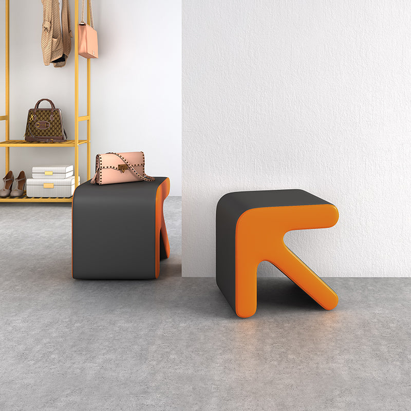 Limited time sale -Light Luxury Home Soft PU Faux Leather Arrow Style Footstool
