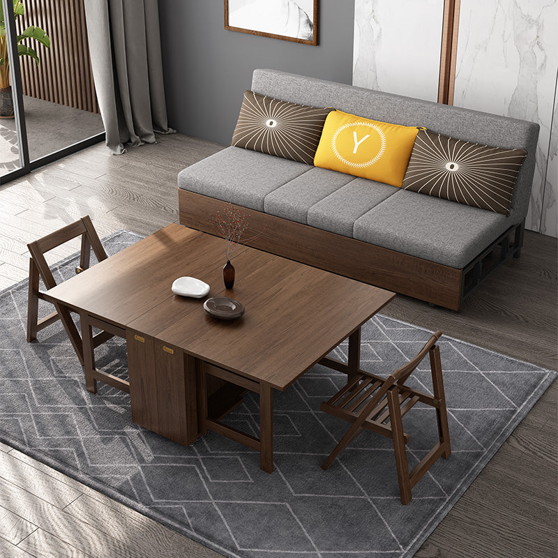 Multifunction Sofa Bed with Folding Armrest Table