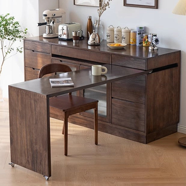 Limited time sale -Multipurpose Sideboard Cabinet with Rotating Tabletop