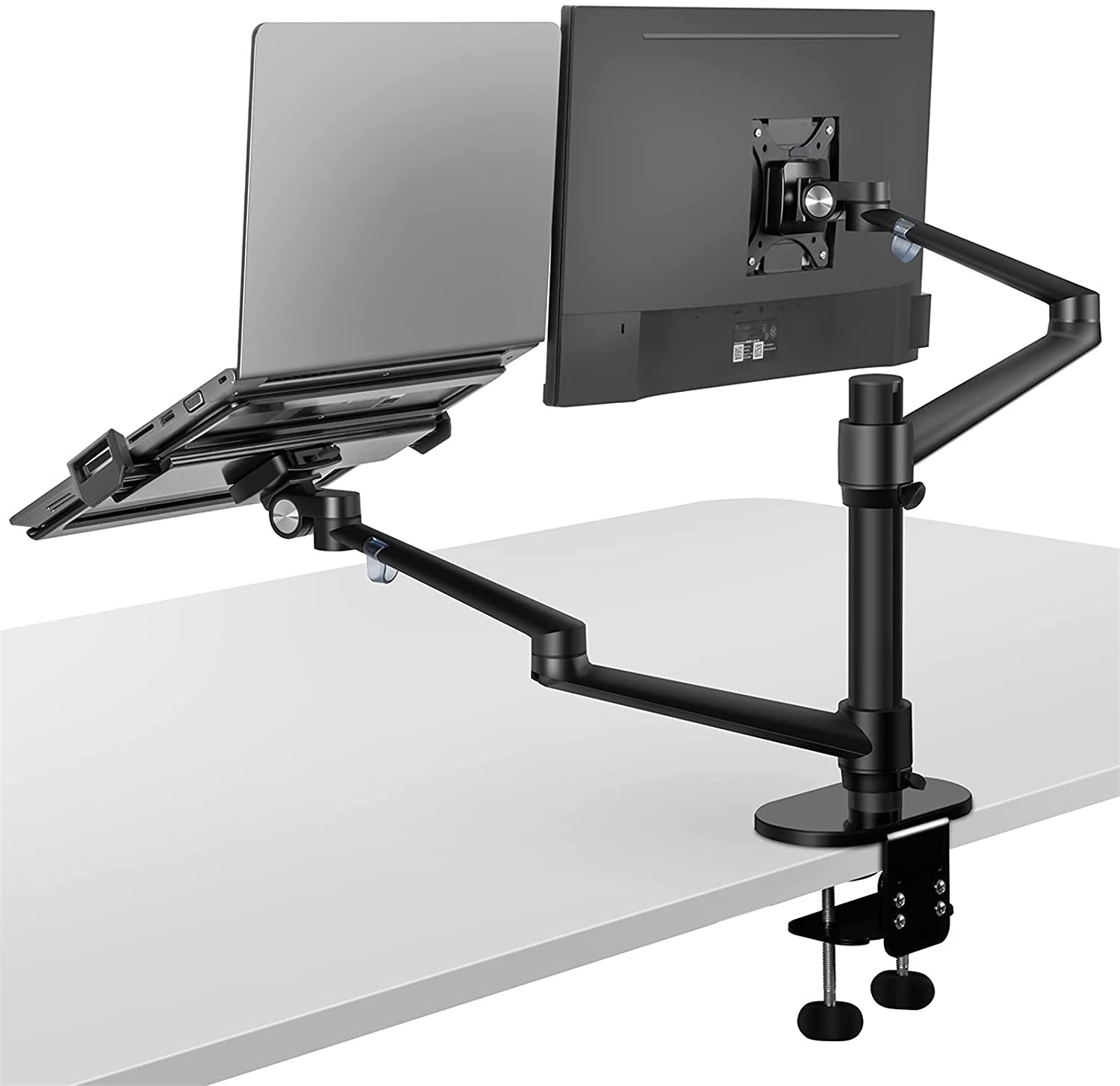 Limited time sale -2-in-1 Adjustable Dual Arm Monitor and Laptop Mount
